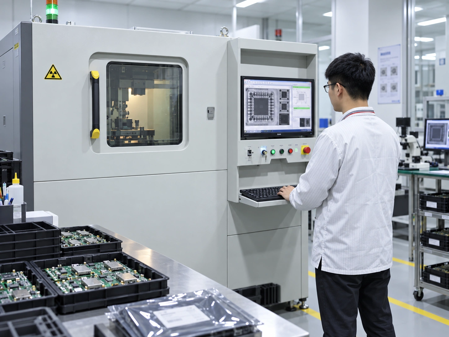 X-ray inspection of internal component structures