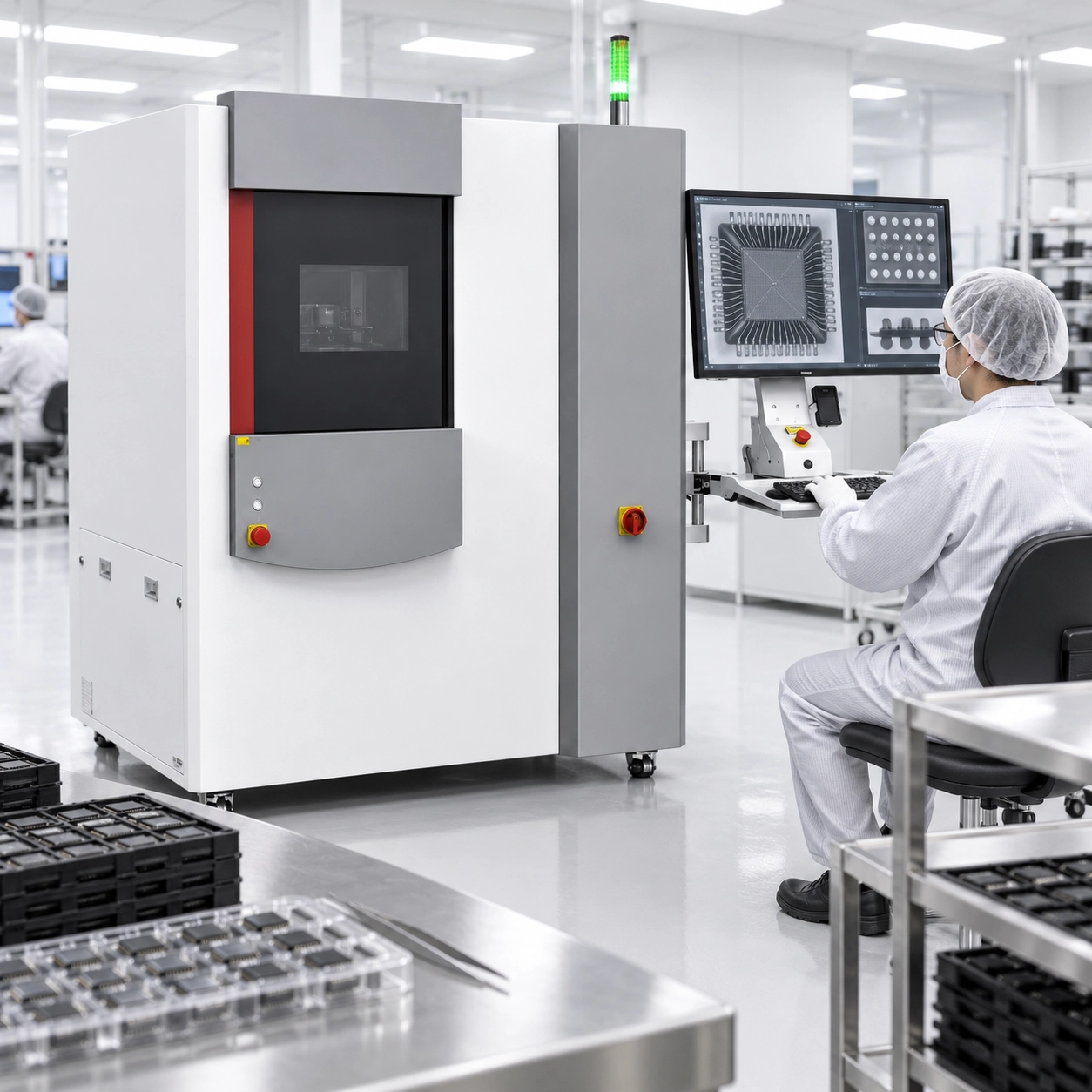 Illustrative X-ray inspection equipment for electronic components